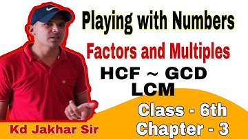 Class-6th #Chapter-3 #Playing With Numbers #HCF and #LCM #Exercise-3.7