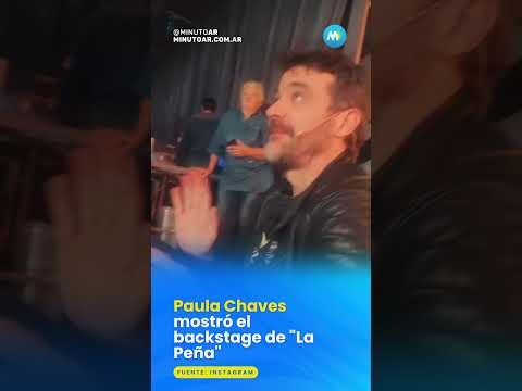 Paula Chaves mostró el backstage de 