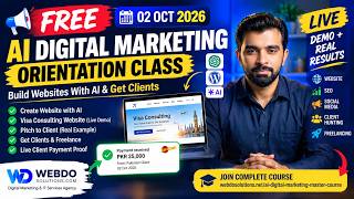 Free AI Digital Marketing Orientation Class | Build Websites With AI & Get Clients | 02 Oct 2026