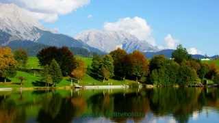 Ritzensee, Saalfelden Im Herbst. My Dream Lake Mountains Alps Austria, Full Hd 1920 P