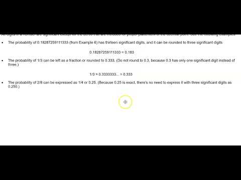 Math 14 4.1 Rounding Probabilities, Probabilities as Percentages & Law of Large Numbers