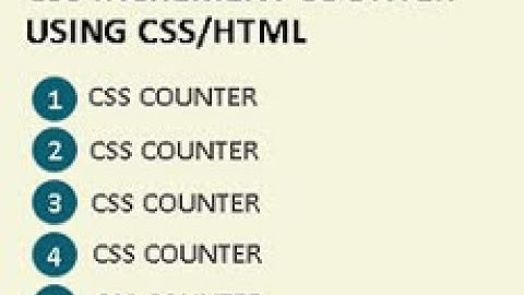 Css Counter