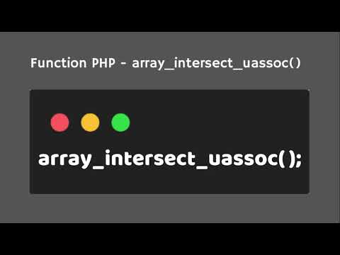 Function PHP - array_intersect_uassoc().