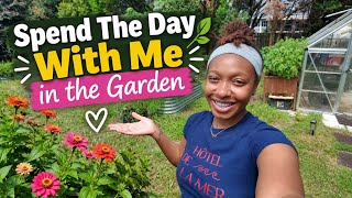 Summer Garden Clean Up 🌱 | Spending the Day in My Backyard Garden