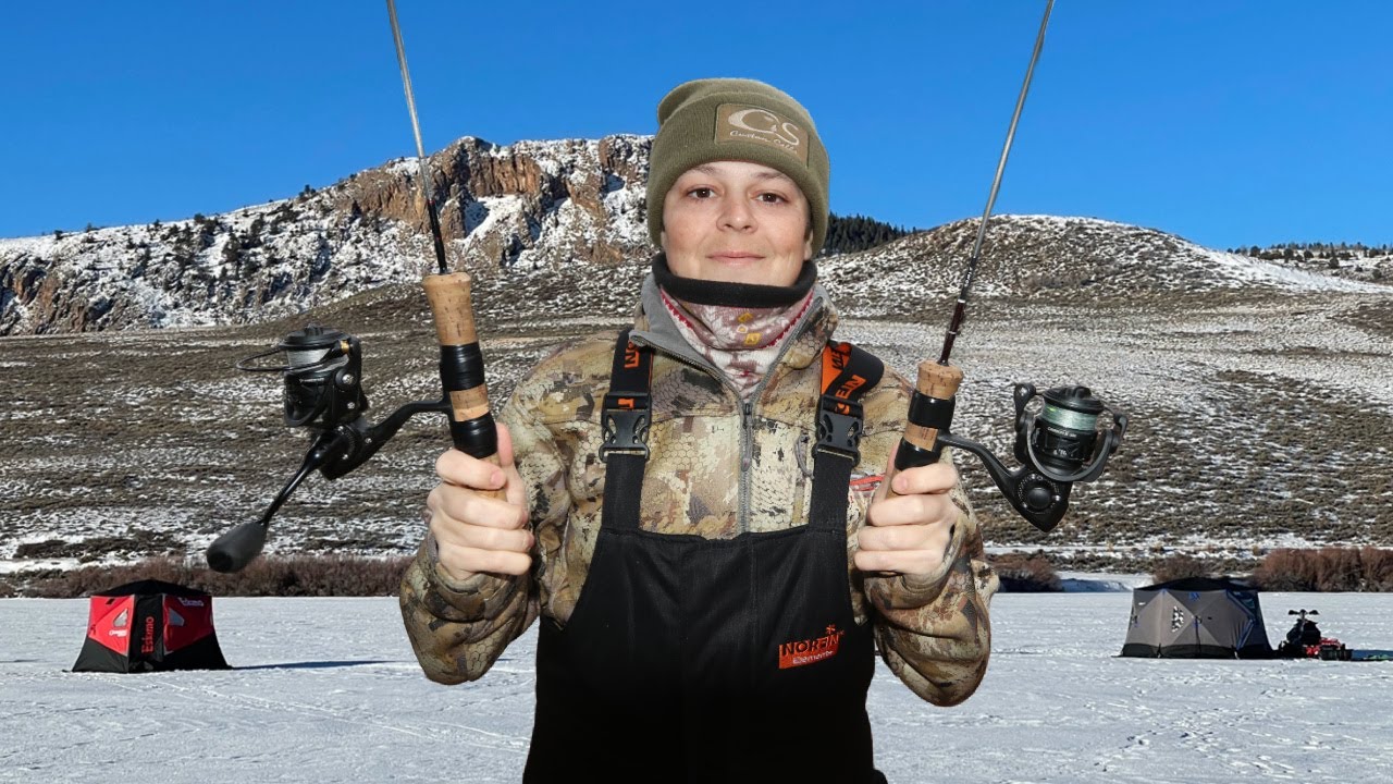 Ice Fishing for Trout in the Mountains! 