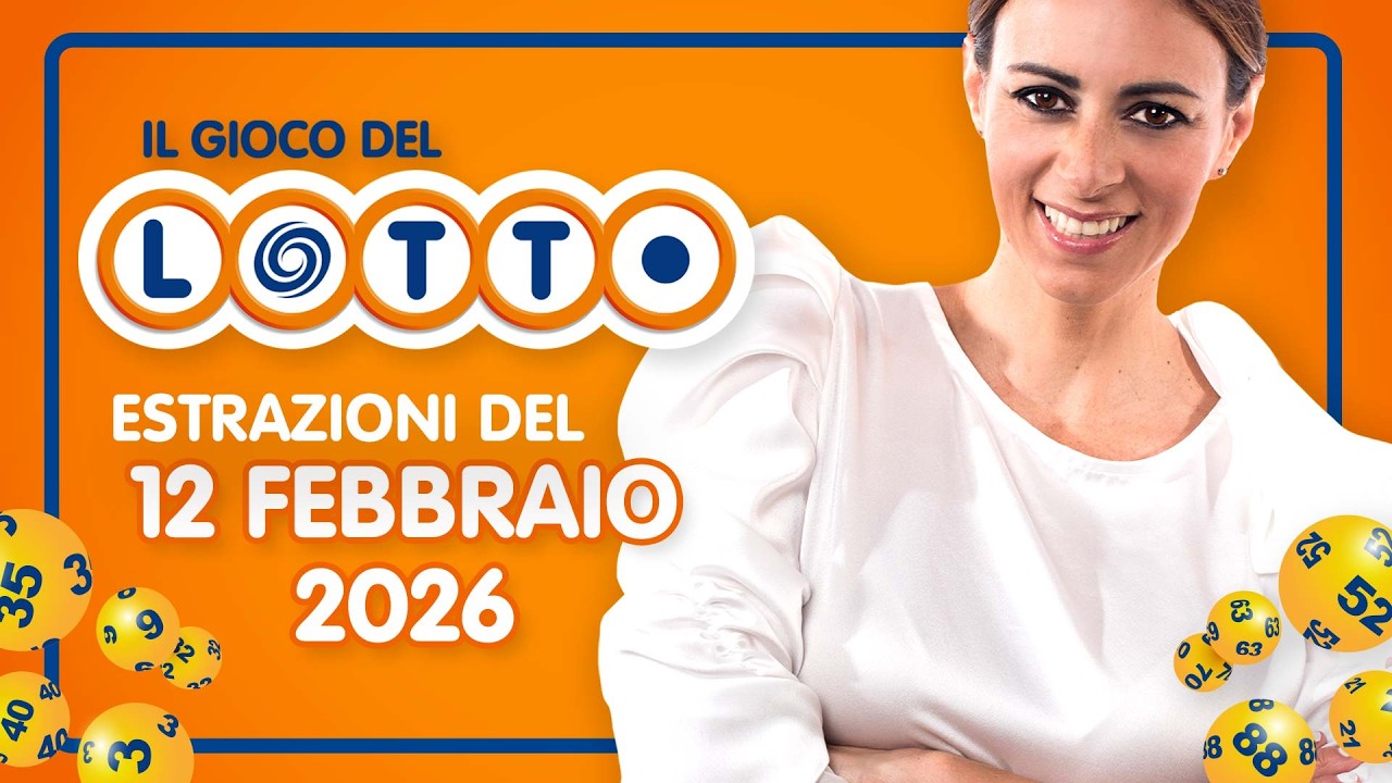 Estrazione in diretta del Gioco del Lotto e del Simbolotto di giovedì 12 Febbraio 2026
