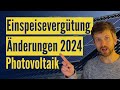 Einspeisevergütung 2024: Photovoltaik - Das ändert sich nächstes Jahr! image