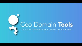 Geo Domain Tools Tutorial Geo Domains Search