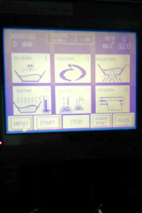 Touch Screen display Calibration of yilmak Machine