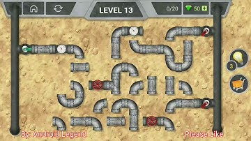 Pipeline Level 13 All 3 stars By Pixign, Android Solution