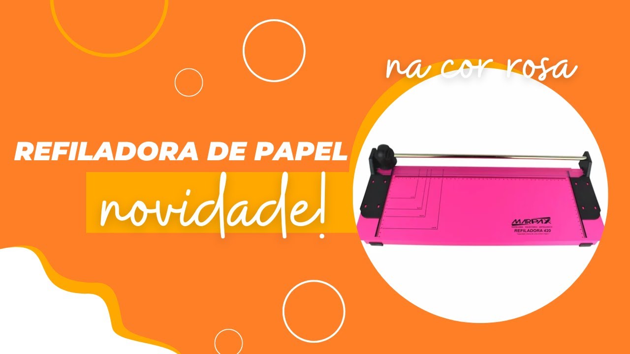 Capa do vídeo Refiladora de Papel Rosa para ótimo acabamento | Novidade Marpax