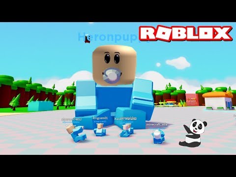 Byk Bebek Olduk   Panda ile Roblox Baby Simulator