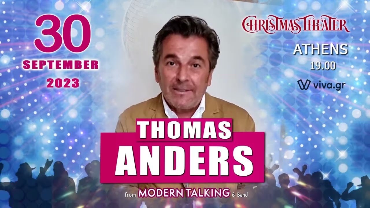 THOMAS ANDERS in Athens Tickets here httpswwwmorecommusicthomas anders modern talking