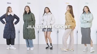 [질스튜어트스포츠 X 에이프롬] 겨울 일주일 출근룩⛄️❄️