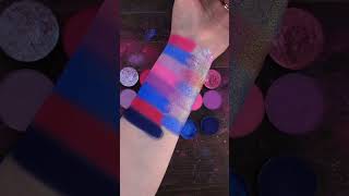 Swatches for my Bi Pride Custom Palette!