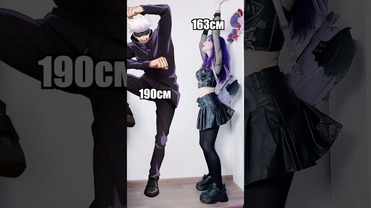 Jujutsu Kaisen heights! #jujutsukaisen #jjk #mahito #gojosatoru #anime #height