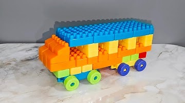 Satisfying Diy lego Bus 🚌| Building Blocks | ASMR | relaxation #asmr #asmrsounds #buildingblocks