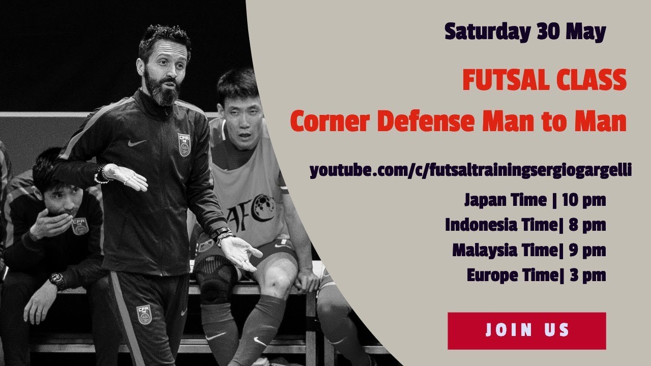 FUTSAL CLASS 7: CORNER DEFENSE MAN TO MAN| DEFENSA SAQUE DE ESQUINA| コーナーディフェンス| PERTAHANAN CORNER|