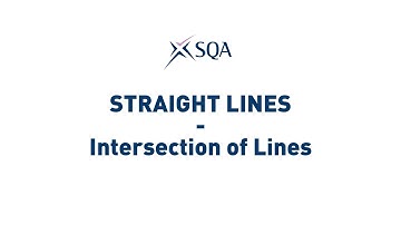 (SQA Higher) Straight Lines: Intersection of Lines