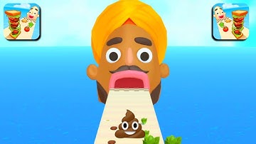 Sandwich Runner Android Gameplay New Update All Levels iOS,Android Max Level Walkthrough 1