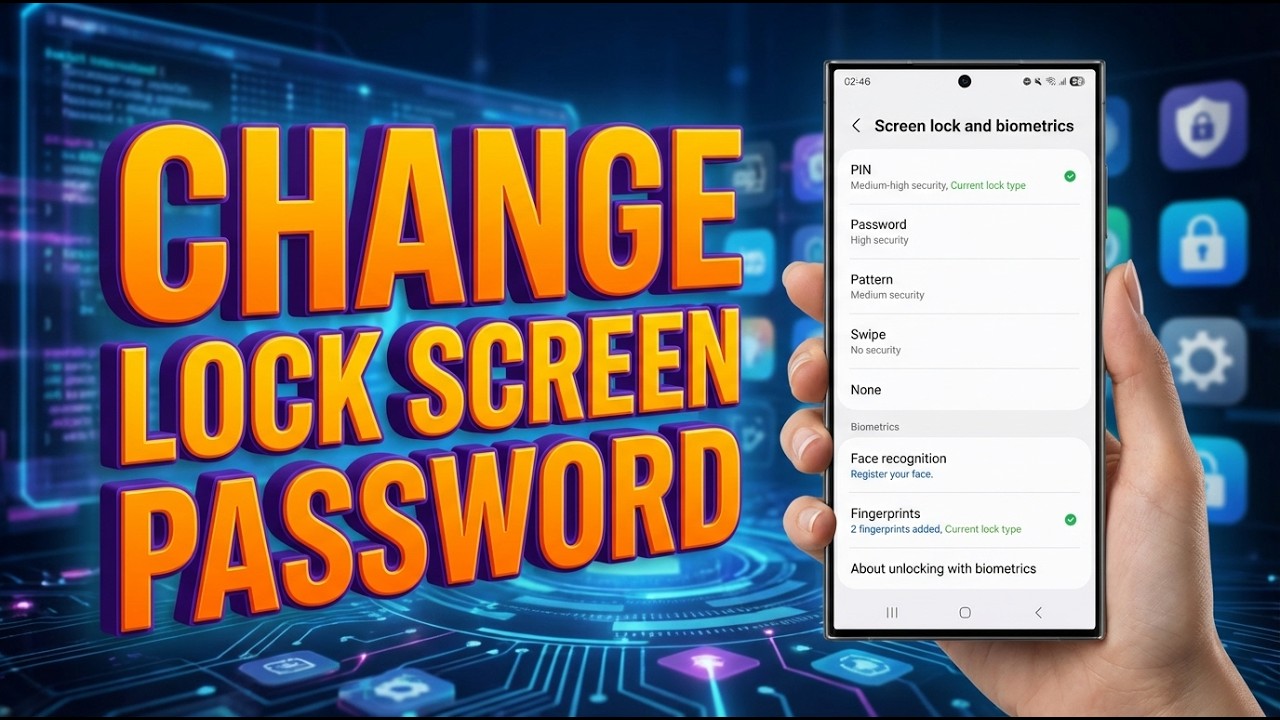 How to Change Lock Screen Password on Android | Password, PIN, or ...