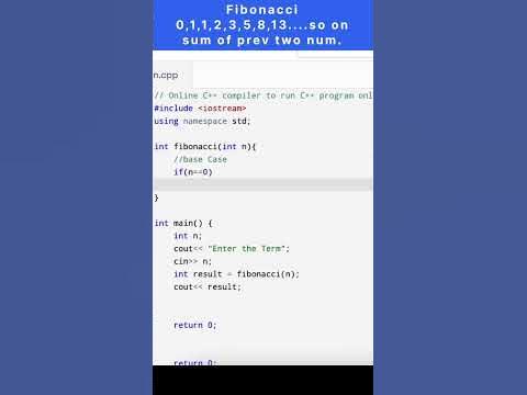 Fibonacci in 40sec passes all test cases... #shorts #developer # ...