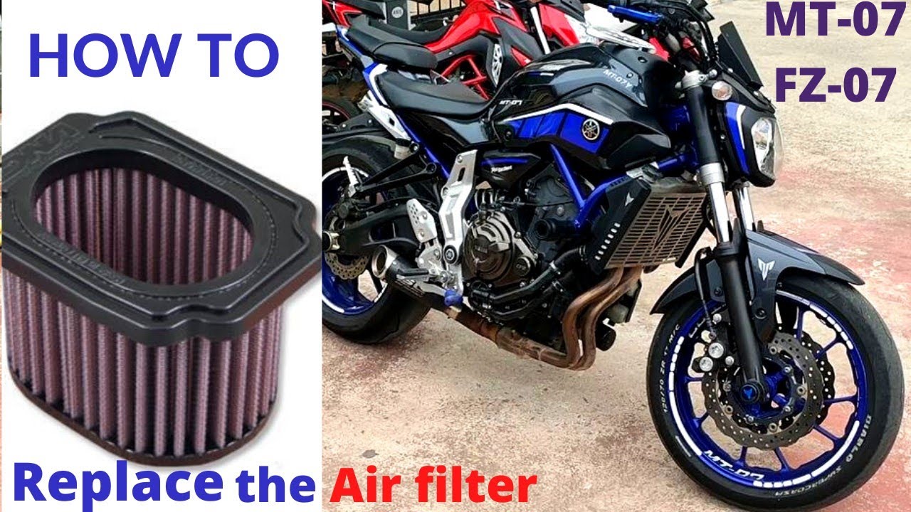 How to replace the air filter on the Yamaha MT-07 /FZ-07 