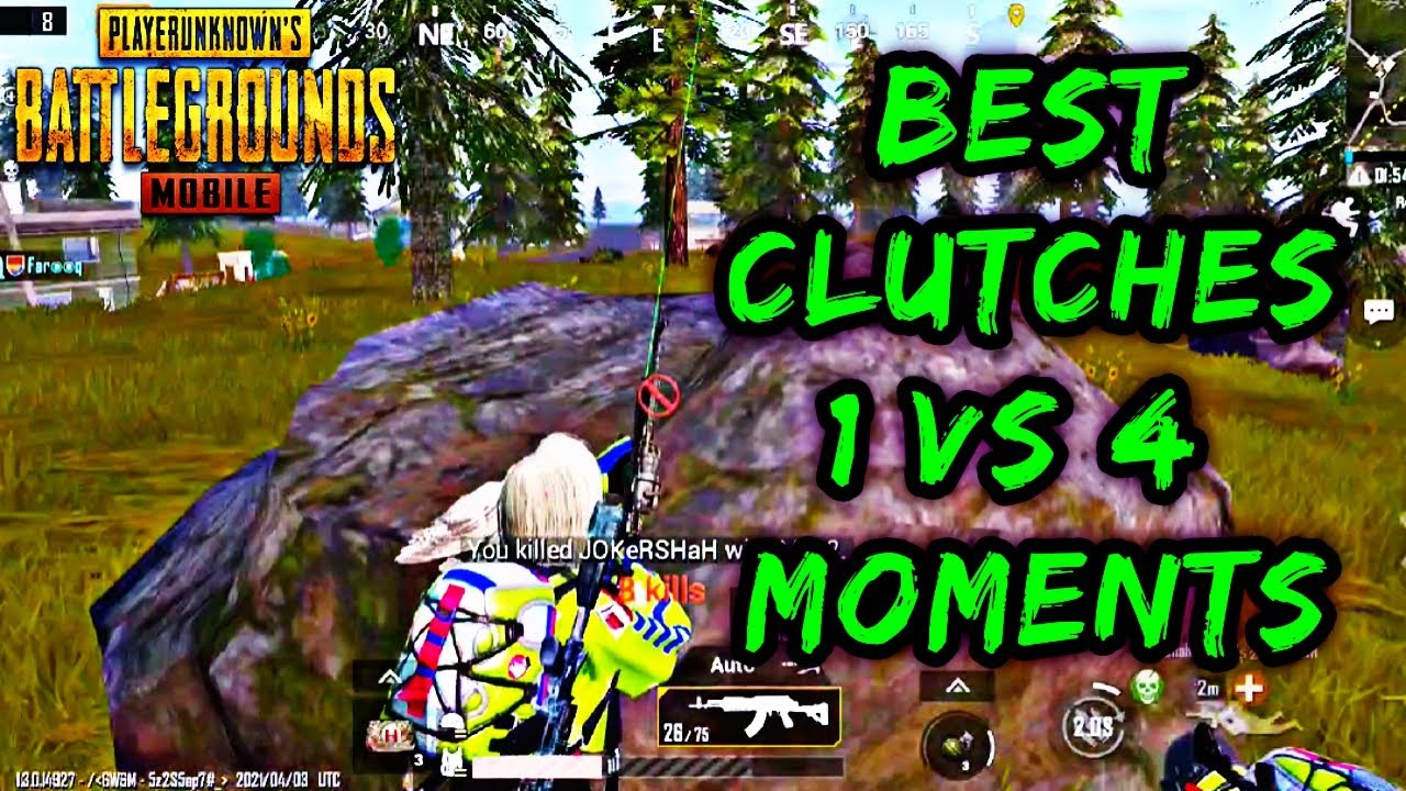 PUBG MOBILE Best Clutches 1 Vs 4 Moments😯😱 - YouTube