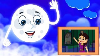 Chanda Mama Karte Drama | चंदा मामा | Hindi Rhymes For Kids | Nursery Rhymes In Hindi | Hindi Rhymes screenshot 4