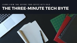 Three Minute Tech Byte: Create an Outlook Meeting