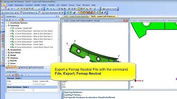 FEMAP "FILE, MERGE": Export and Import a Femap Neutral File (Step3 of 4)