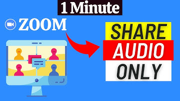 Sharing ONLY Audio / Computer Sound In Zoom (without sharing your screen)