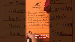@ruth.shorthand - Time change in  Sweden Explained: October 27, 2024 | Daylight Saving Time Update