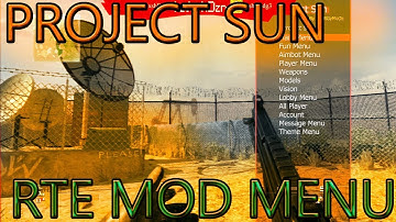 [MW3/RTE]PROJECT SUN RTE MOD MENU! CCAPI + TMAPI SUPPORTED!