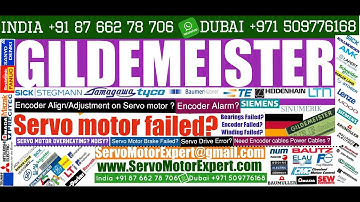 GILDEMEISTER CNC Repair servo drive failure causes,servo motor Faults Encoder problems Delhi