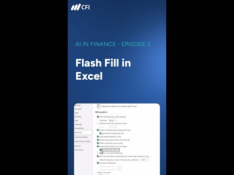 Flash Fill in Excel | AI in Finance - Episode 5