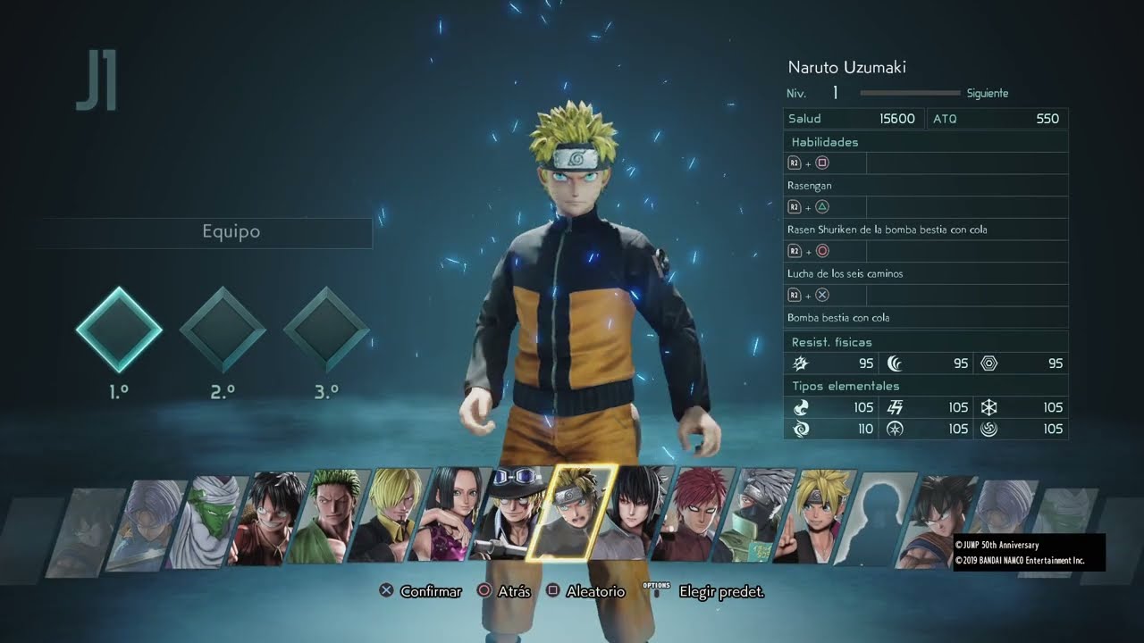 JUMP FORCE ROSTER BASE  2023