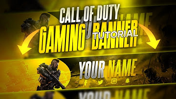 How to make call of duty mobile inspired channel banner on Android | Gaming banner tutorial