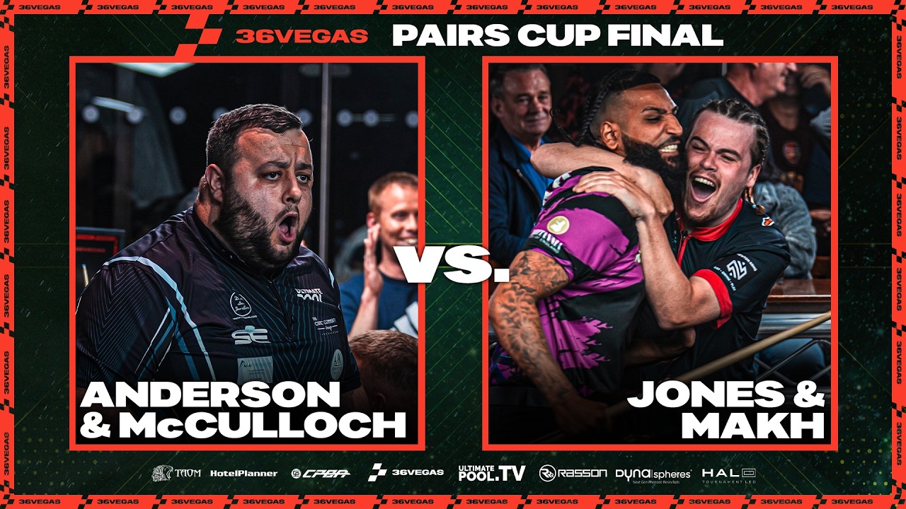 CuePoint billiards news cover image for Jones/Makh vs Anderson/McCulloch in Thrilling Pairs Cup Final