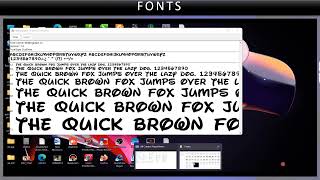 Working with Control Panel       FONTS screenshot 3