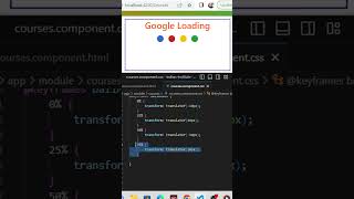 Amazing Google Loading animation effect using HTML & CSS  | Code With Bipin