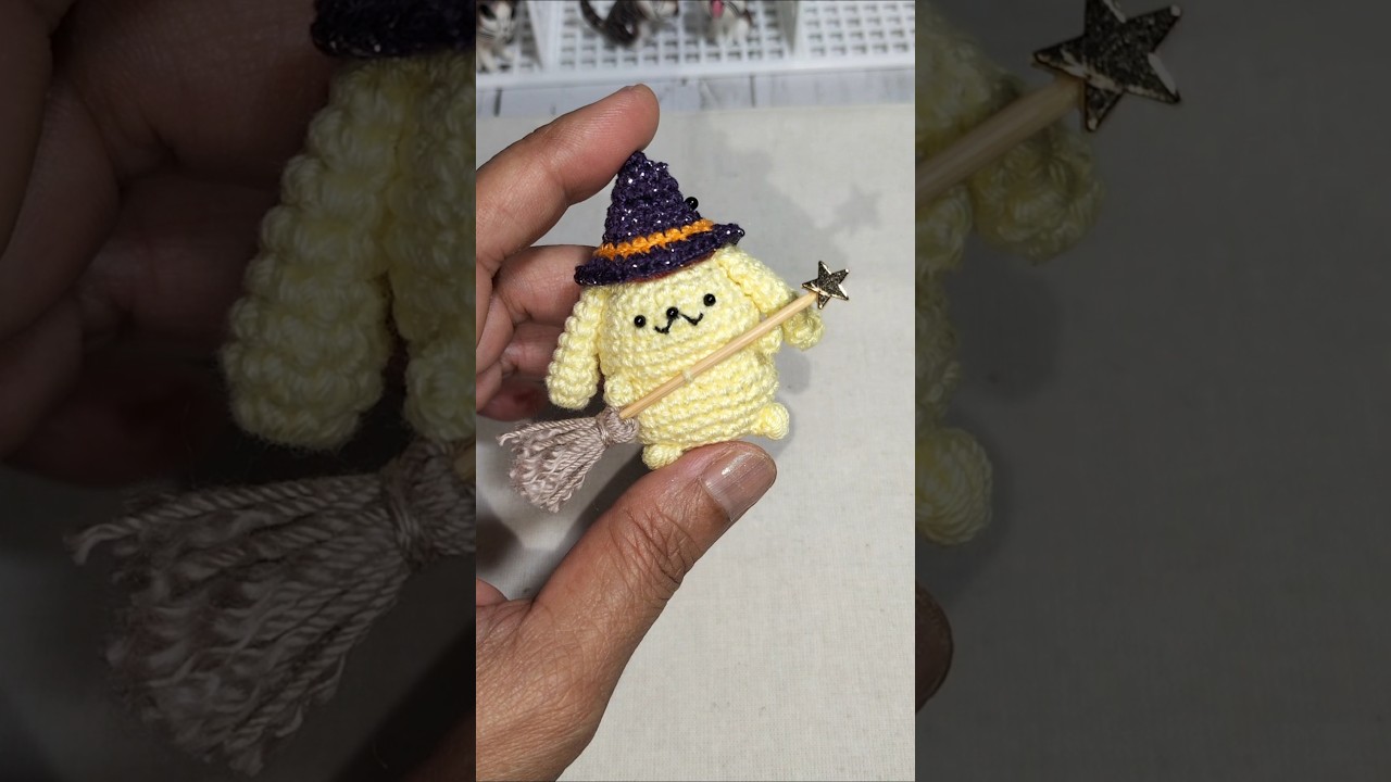 あみぐるみ魔女のほうき🧹 #crochet#あみぐるみ#shorts - YouTube