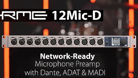 RME 12Mic-D 12-channel Dante/MADI Microphone Preamp