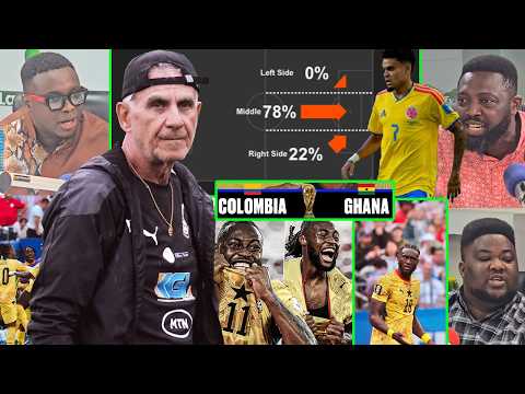 WOW GHANA FIFA STATS SHOWS 4 WEAKNESS COACH IS WORK...GHANA VS COLOMBIA.. ANALYSIS OF HOW SEMENYO