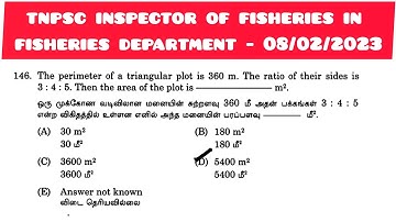 The perimeter of a triangular plot is 360 m. The ratio of their sides is 3:4:5. Then the area of the