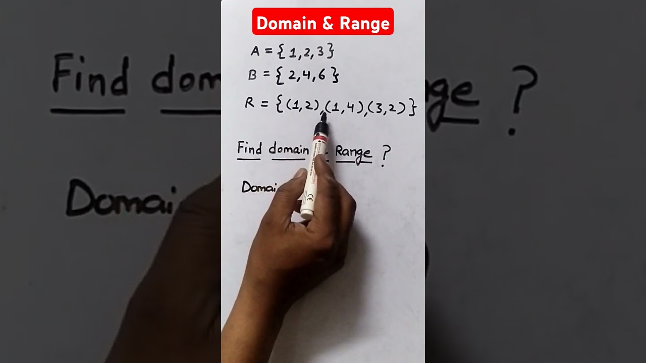 How to find domain and range ? 