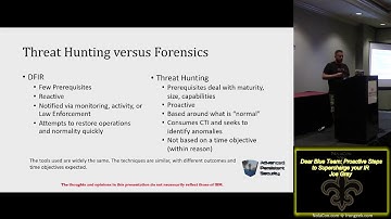 NolaCon 2018 201 Dear Blue Team Proactive Steps to Supercharge your IR Joe Gray