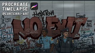 Metro Graffiti | Procreate Timelapse