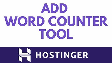 How to Add a Word Counter Tool in Hostinger Website Builder