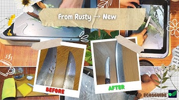 Shocking Transformation: Rusty Knife Restored with Baking Soda